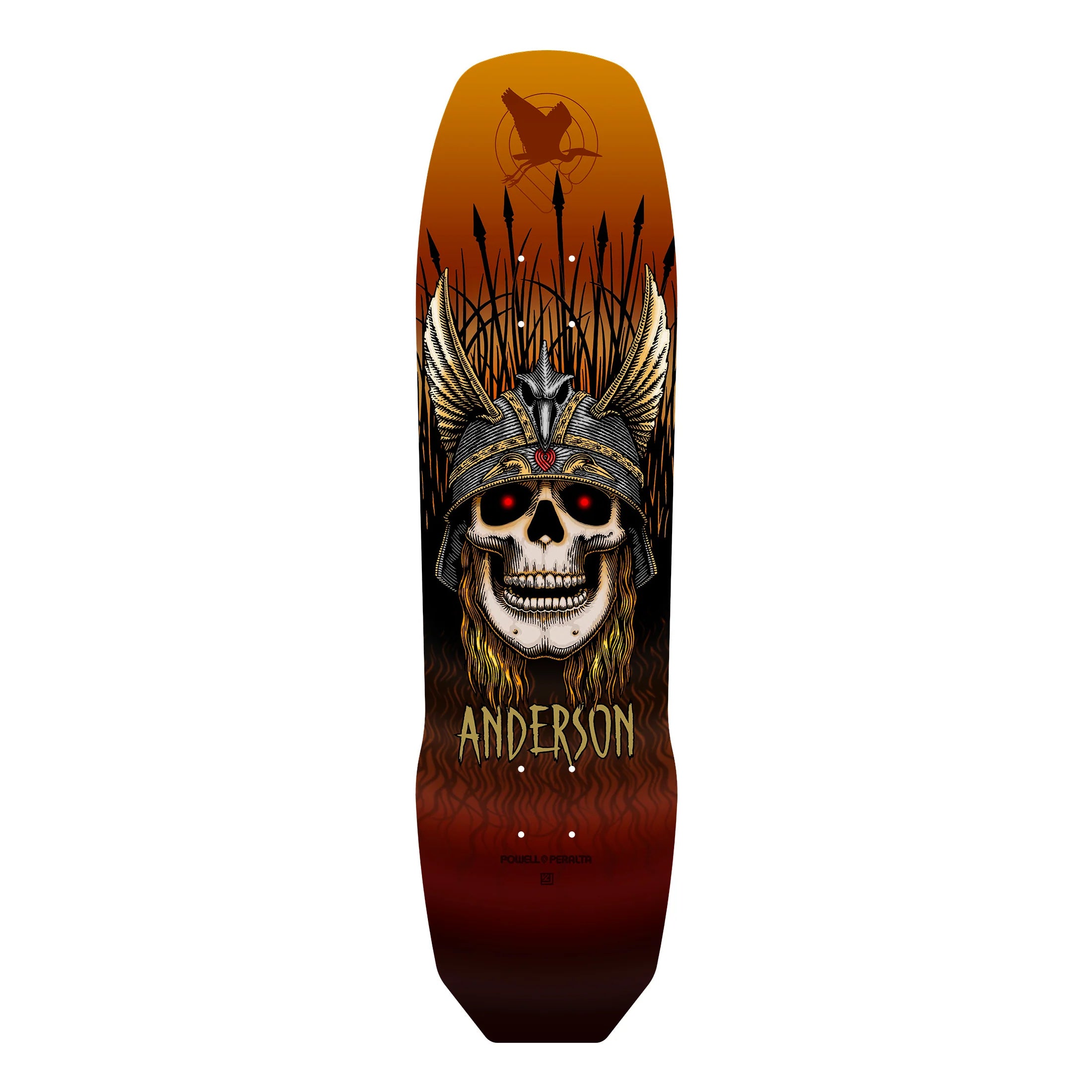 Powell Peralta Anderson Heron Skull Skateboard Deck - 8.45"