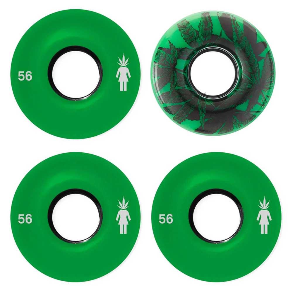 Girl Trees Cruiser Wheels green - side