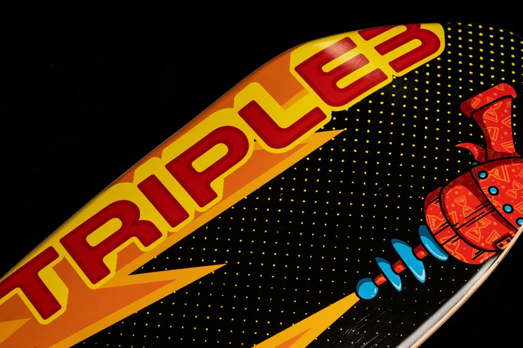 Triple 3 Ray Gun Retro Cola Shape 10.00" Skate Deck