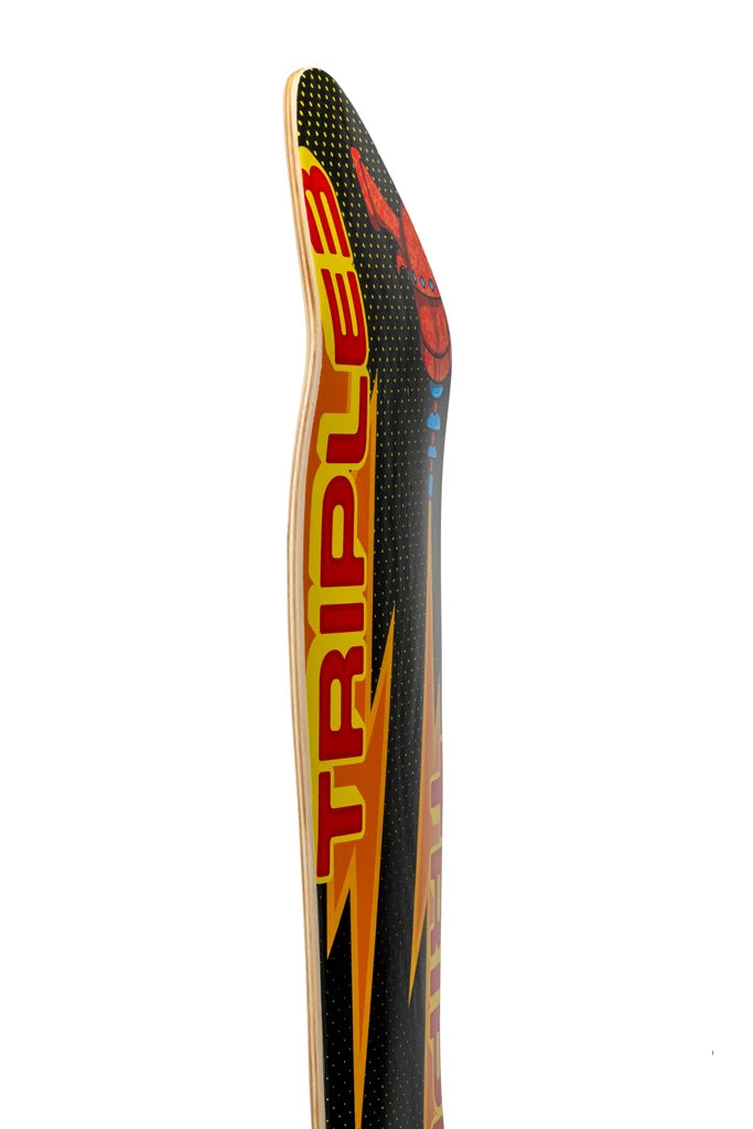 Triple 3 Ray Gun Retro Cola Shape 10.00" Skate Deck