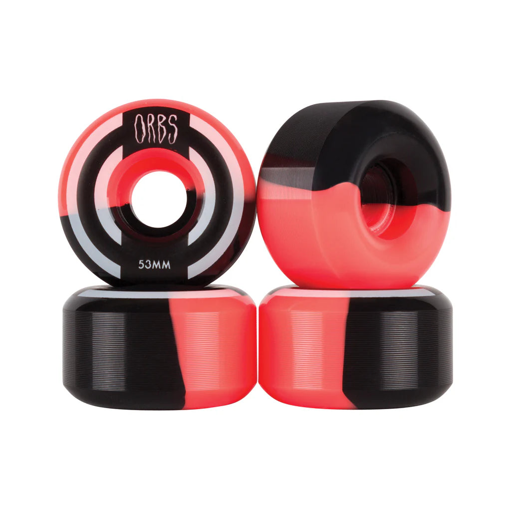 Orbs Apparitions Splits - Round - 99A - 53mm (Coral/Black)