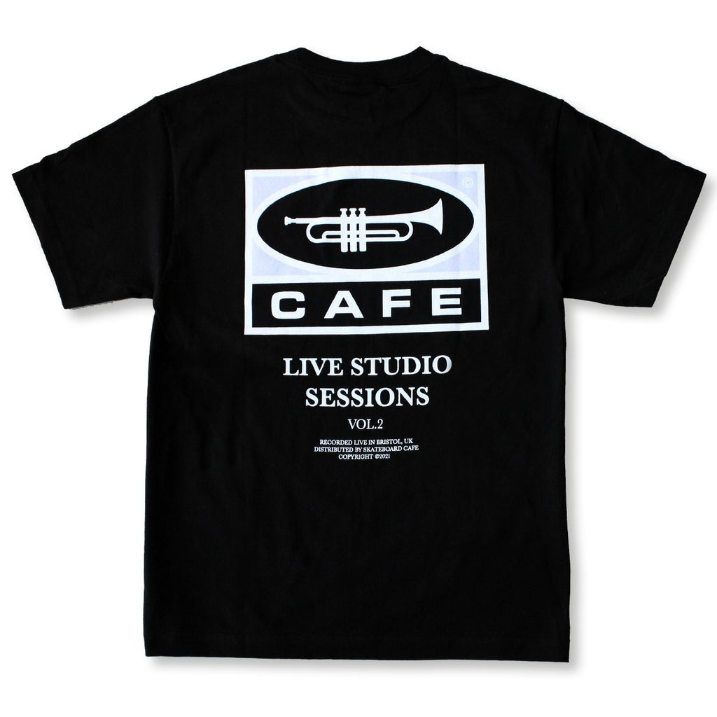 45 Tee (Black) Skateboard Cafe