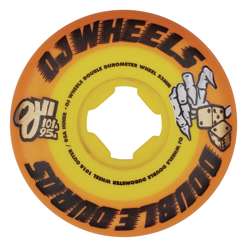 OJ Double Duro Mini Combo 101a/95a Wheels 53mm Orange Yellow