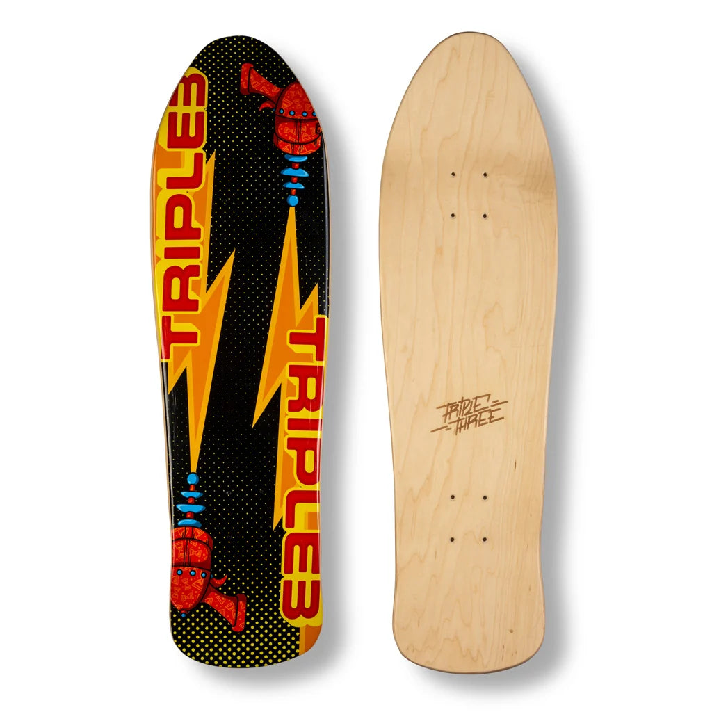 Triple 3 Ray Gun Retro Cola Shape 10.00" Skate Deck