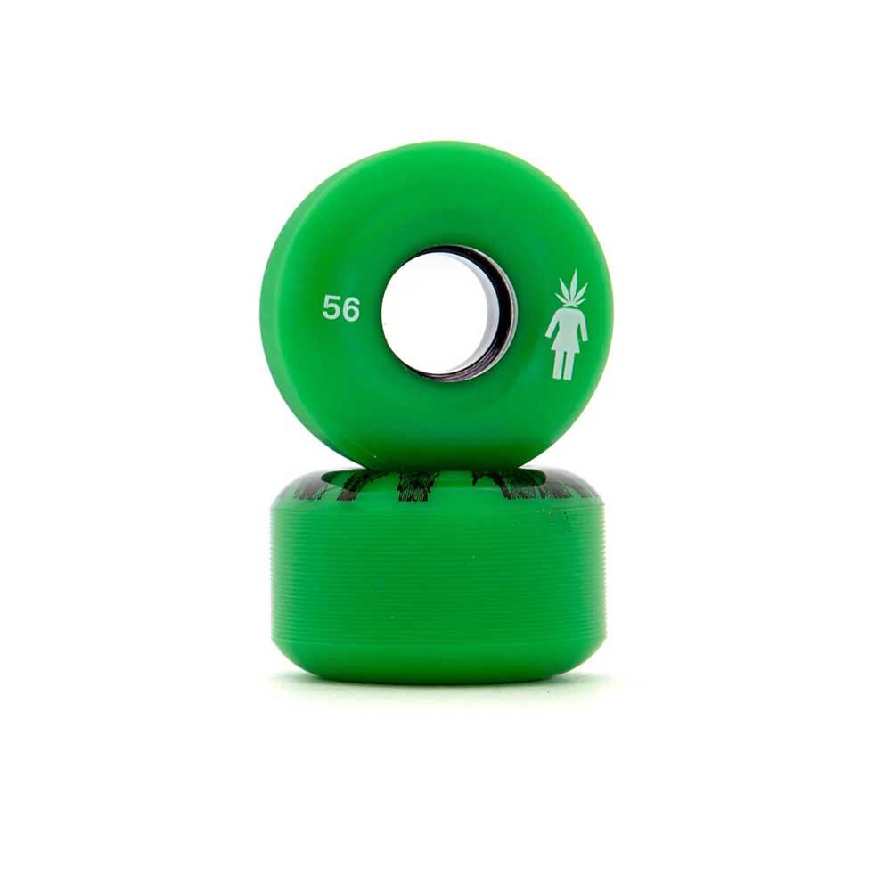 Girl Trees Cruiser Wheels green - angle