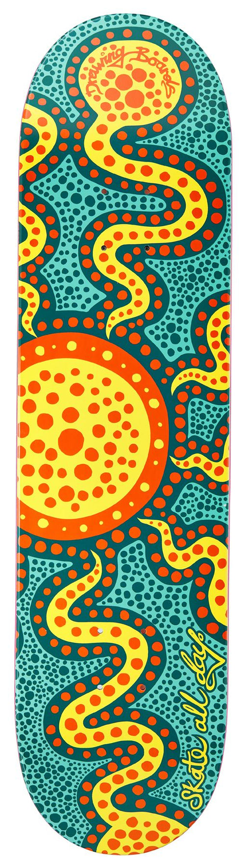 Drawing Boards Skate All Day Skateboard Deck 8.5