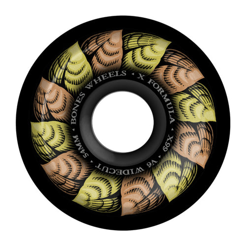 BONES Wheels X-Formula 'Leaving' 54mm V6 Wide-Cut 99A Black