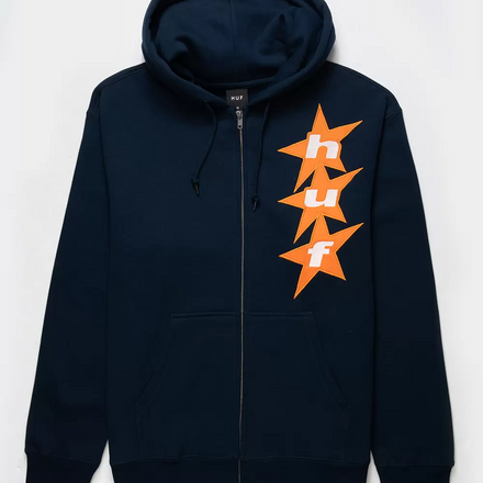 HUF All Star Full Zip Hoodie - Navy