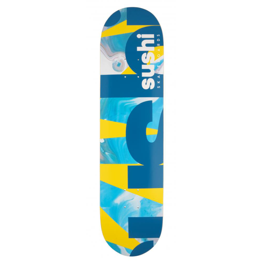 Sushi Deck Spectrum Logo	(Yellow/Teal) 8"