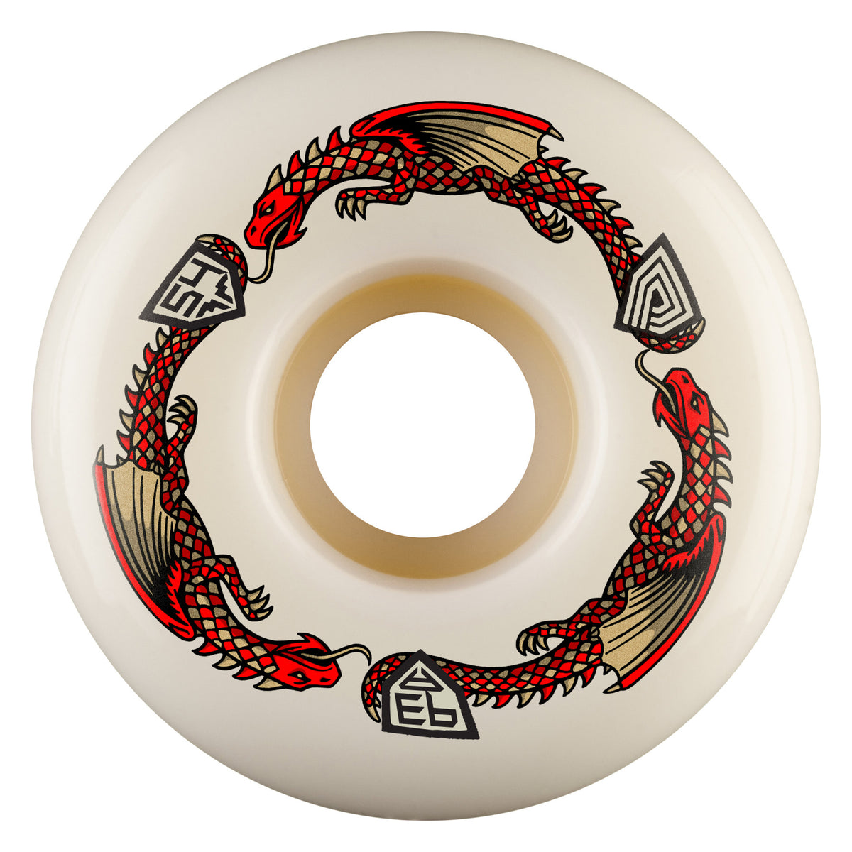 Powell Peralta Dragons 93A V7 Symmetrical Wheels 54mm - White