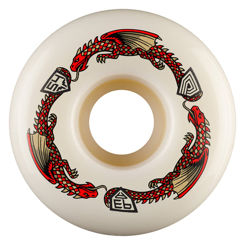 Powell Peralta Dragons 93A V7 Symmetrical Wheels 54mm - White