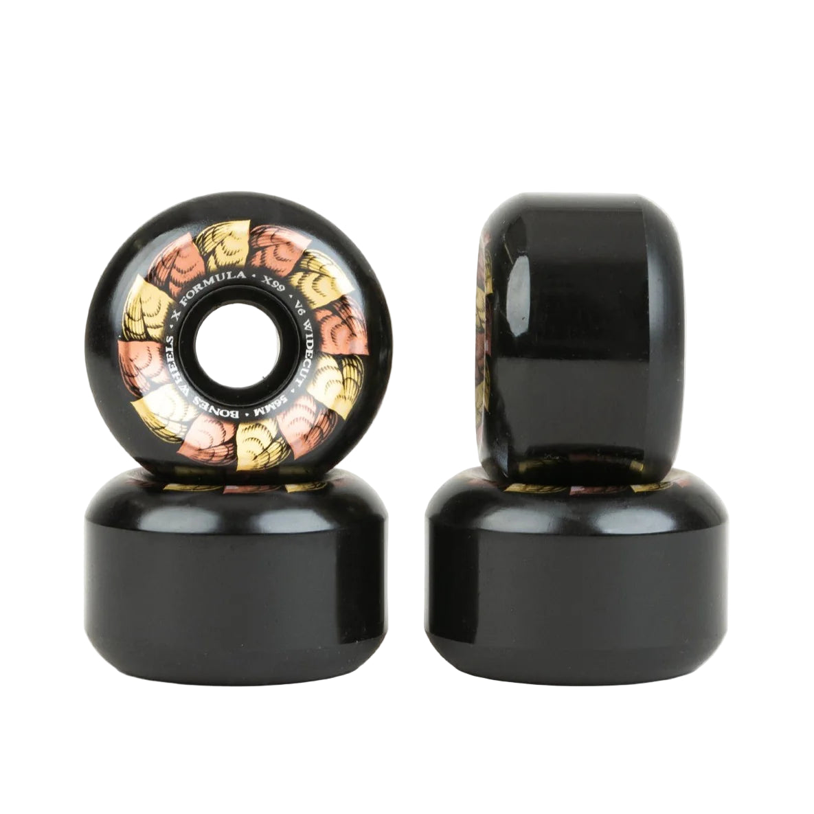 BONES Wheels X-Formula 'Leaving' 54mm V6 Wide-Cut 99A Black