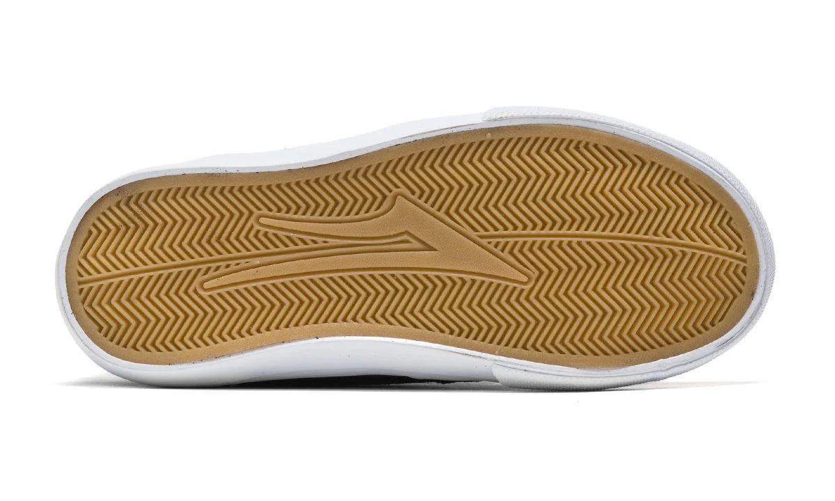 Lakai Cambridge Kids Skate Shoes - Black/White Suede