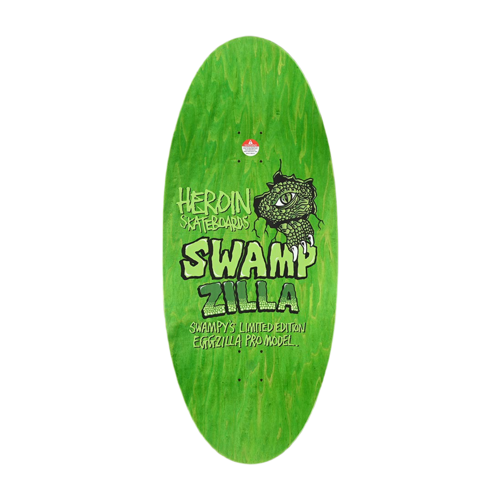 'SWAMPZILLA' 13” Heroin Skateboards