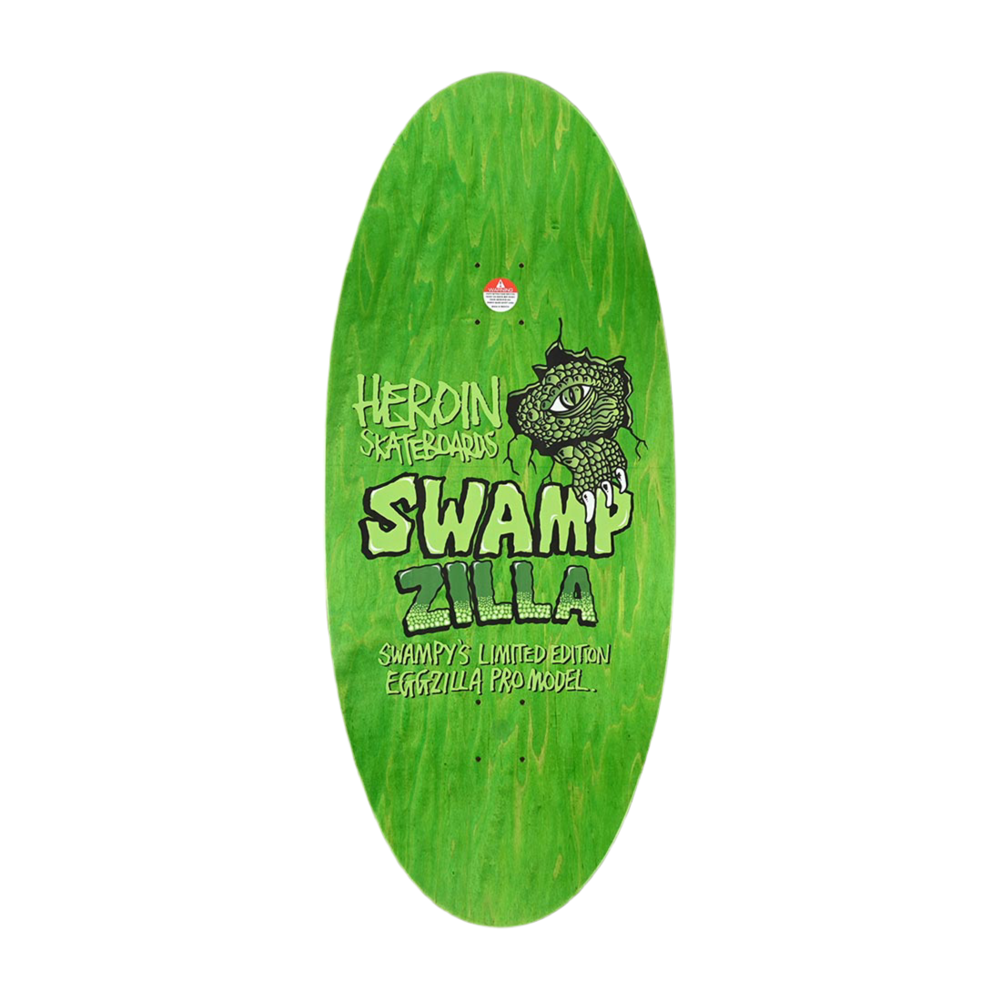 'SWAMPZILLA' 13” Heroin Skateboards
