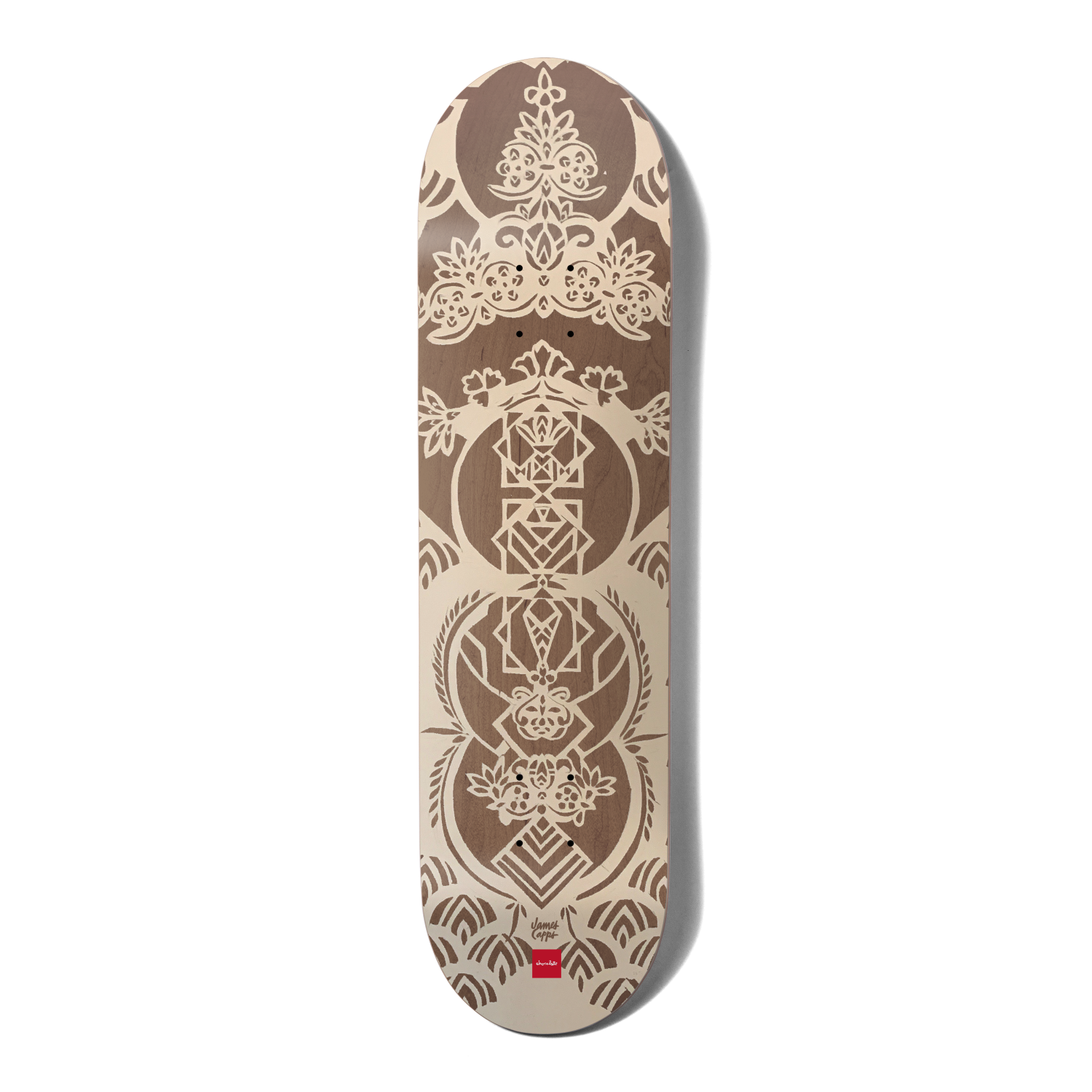 Chocolate Skateboard Deck Perdona Me James Capps 8.3" - Brown