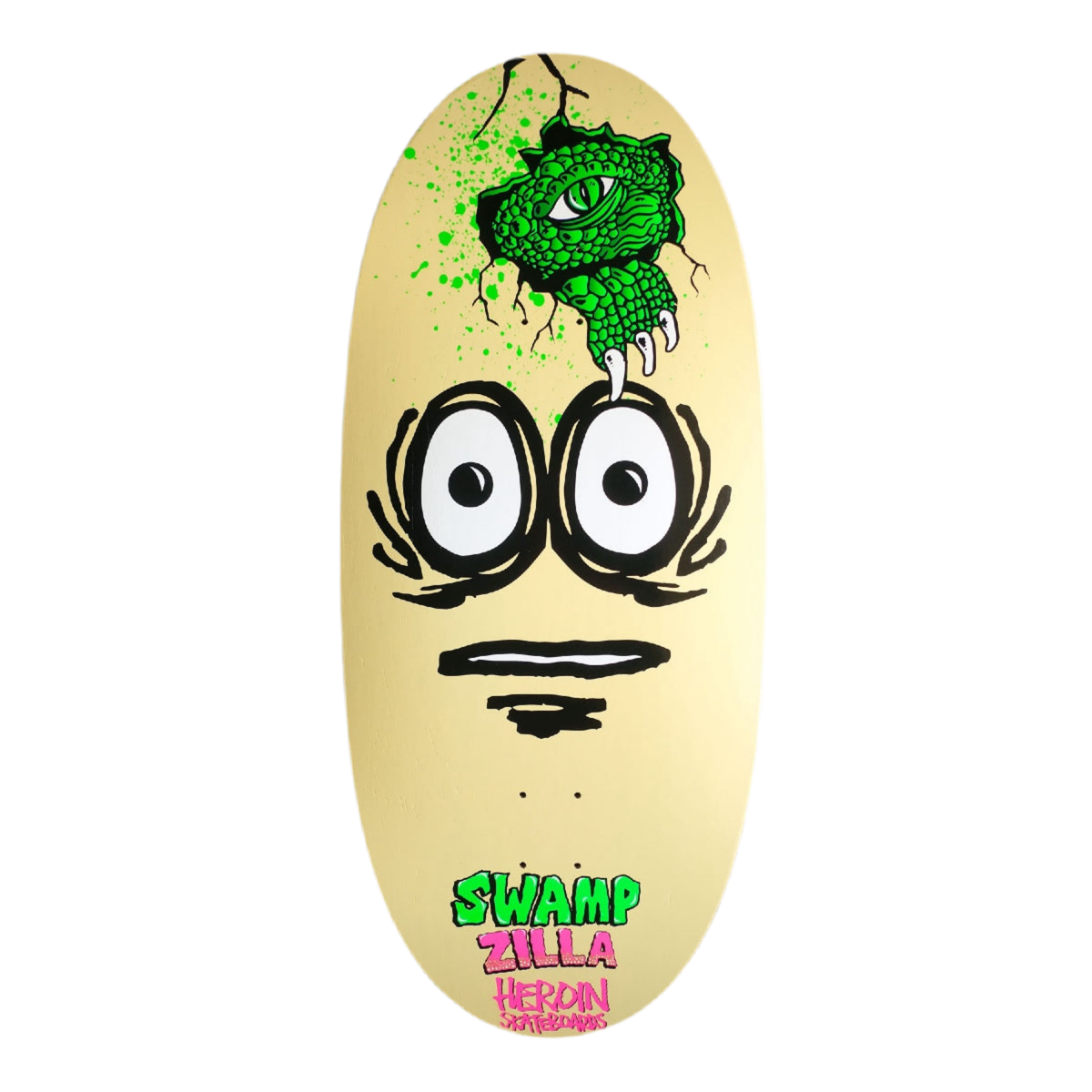 'SWAMPZILLA' 13” Heroin Skateboards