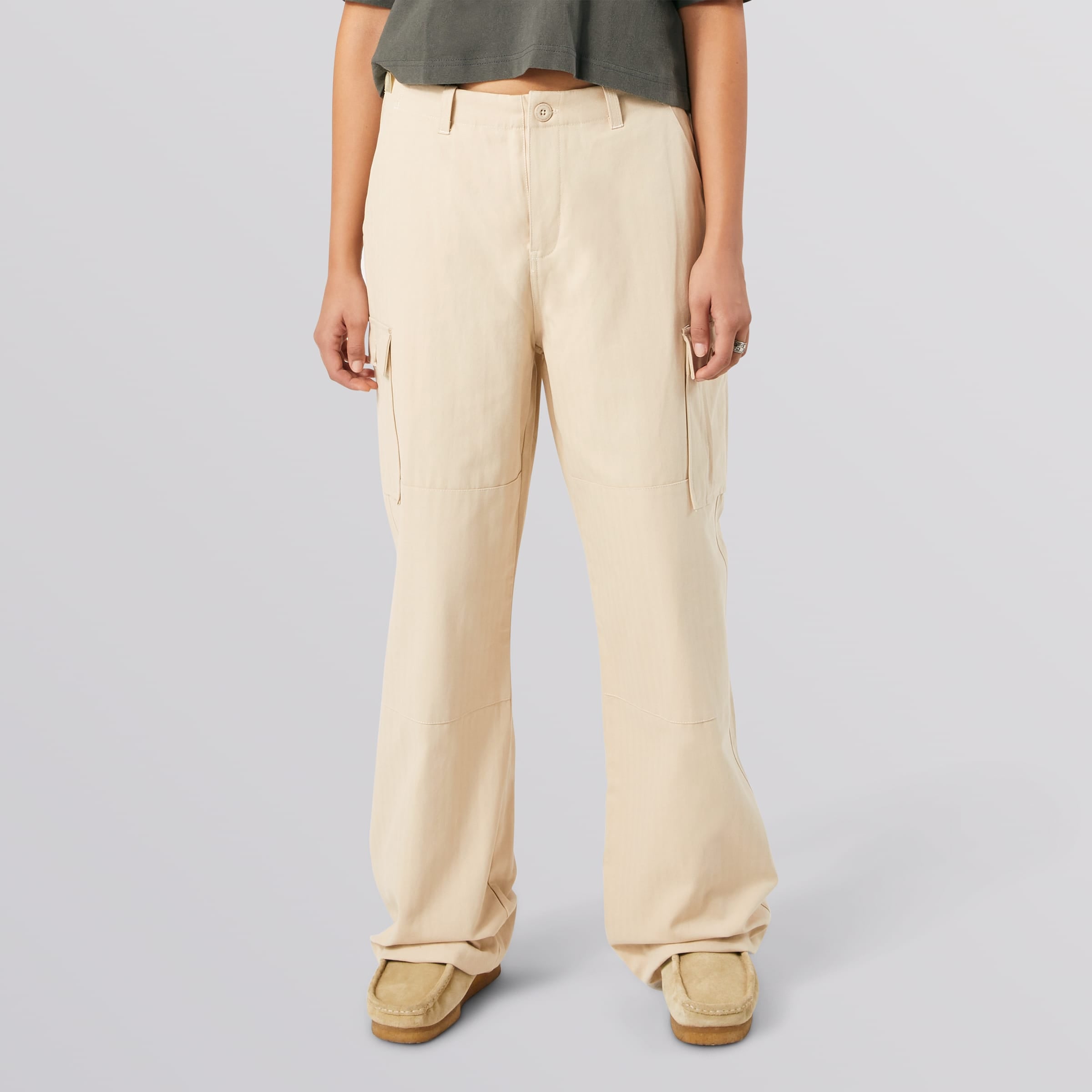 HUF Women's Double Knee Cargo Pant - Stone