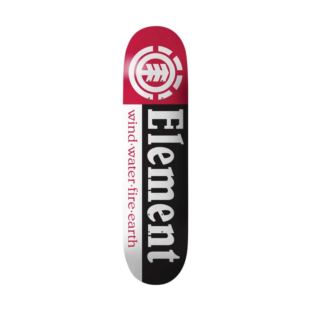 Element Team Deck Section Black/White/Red 7.75"