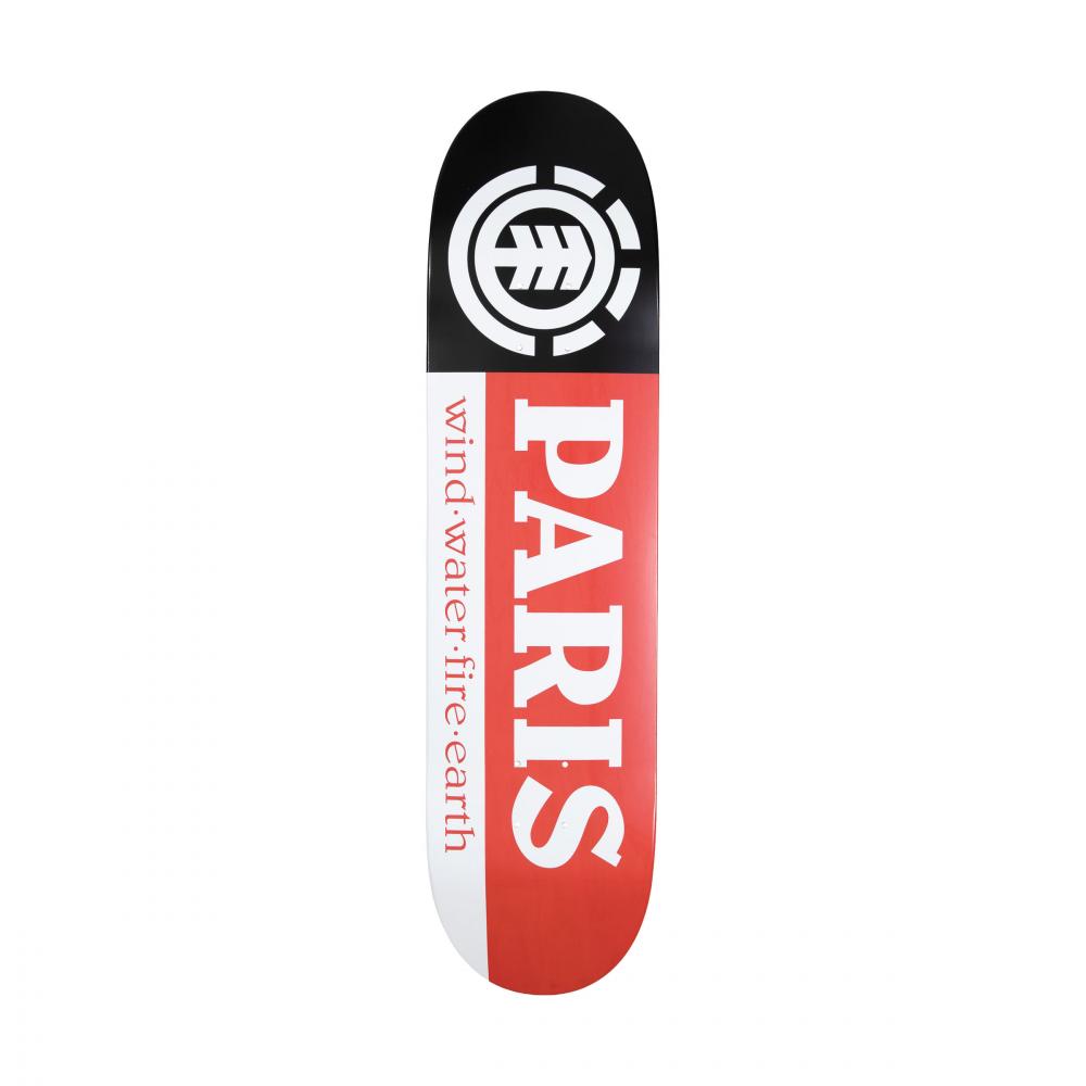 Element Team Deck Section Paris White/Black/Red 8"