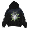 Slipknot x Welcome Ravenous Distressed Sun Fade Hoodie (Black Fade)