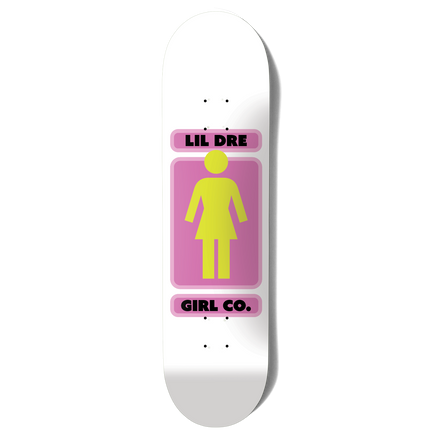 Girl Skateboard Deck 93 Til Lil Dre 8" - White