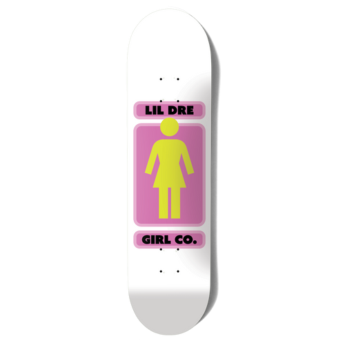 Girl Skateboard Deck 93 Til Lil Dre 8" - White