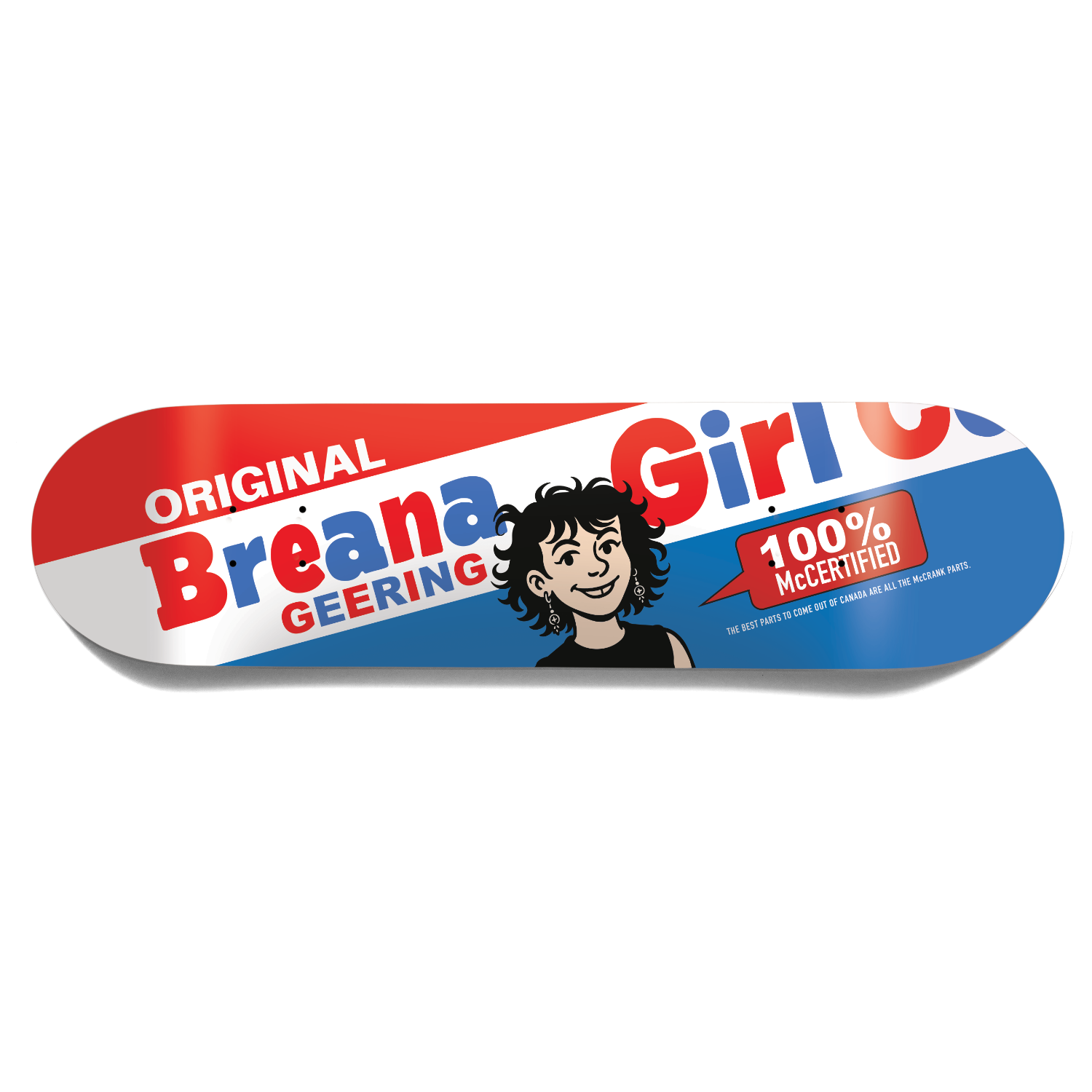 Girl Skateboard Deck Bubblegum Breana Geering 8" - Blue