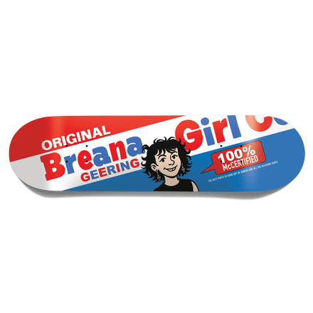 Girl Skateboard Deck Bubblegum Breana Geering 8" - Blue