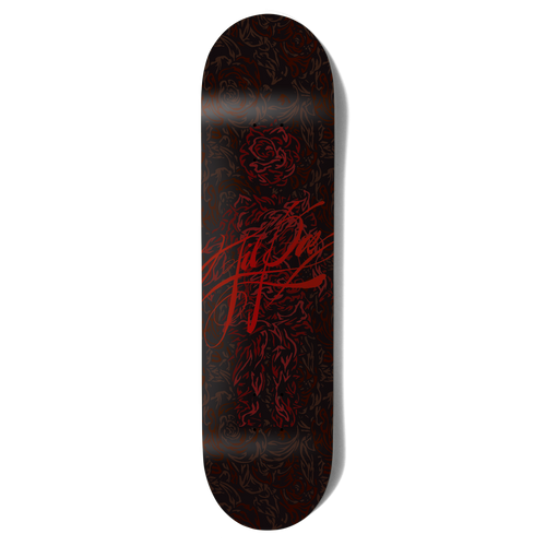 Girl Skateboard Deck Roses Lil Dre 8" - Black