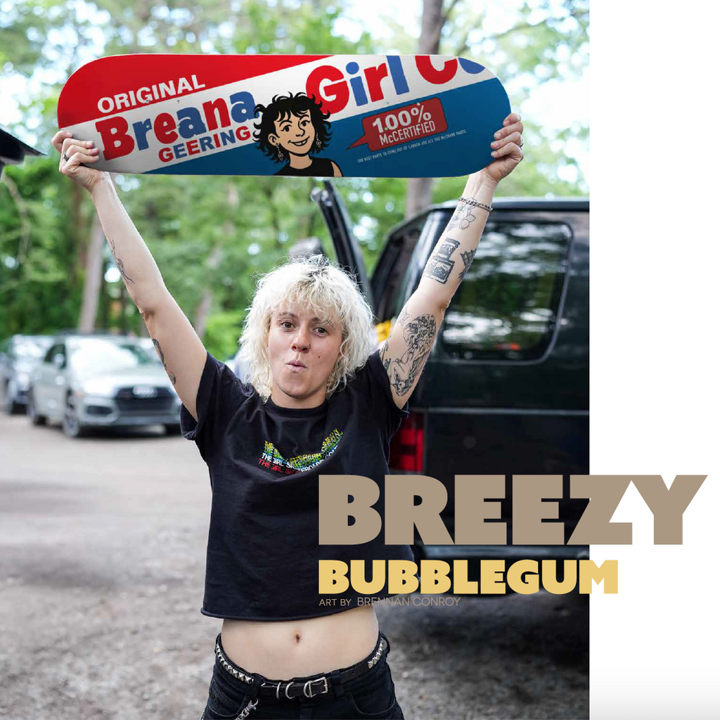 Girl Skateboard Deck Bubblegum Breana Geering 8" - Blue (2)
