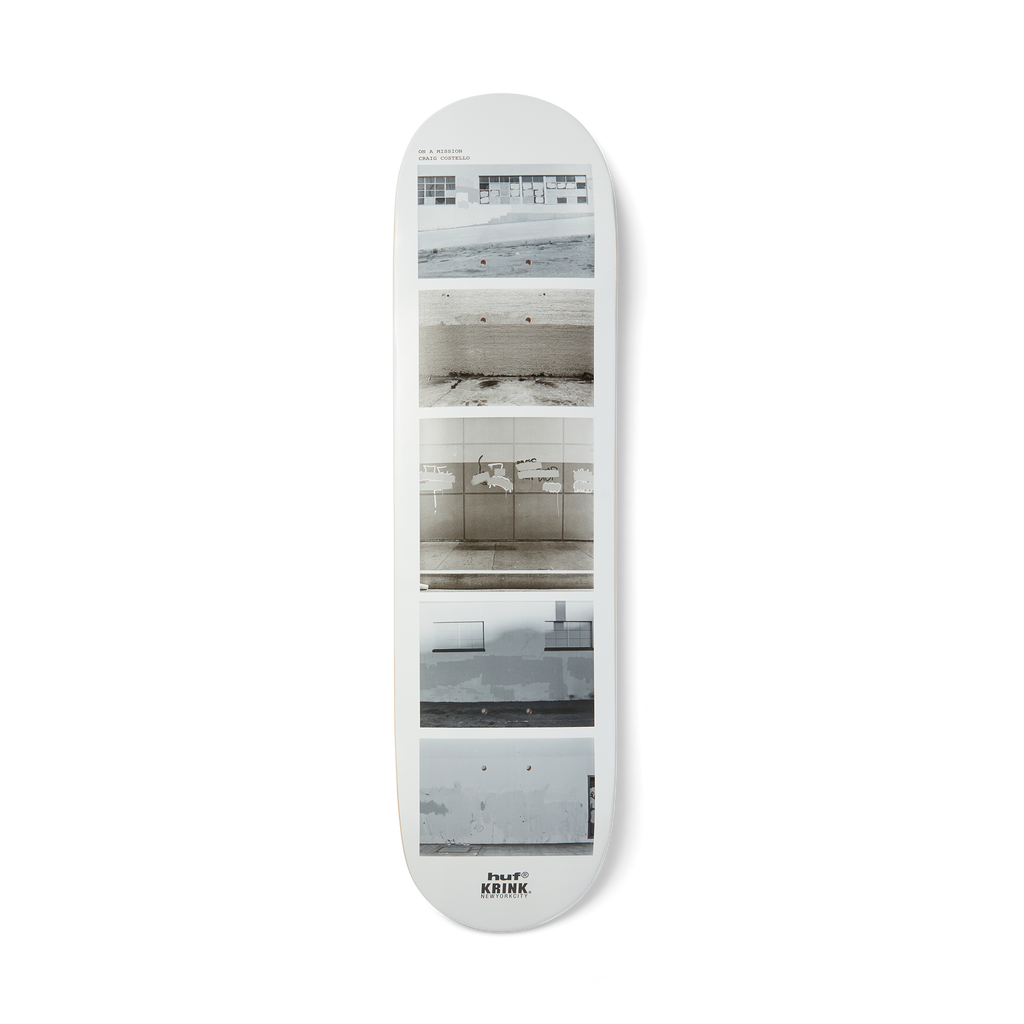 HUF x Krink Skate Deck White 8.25