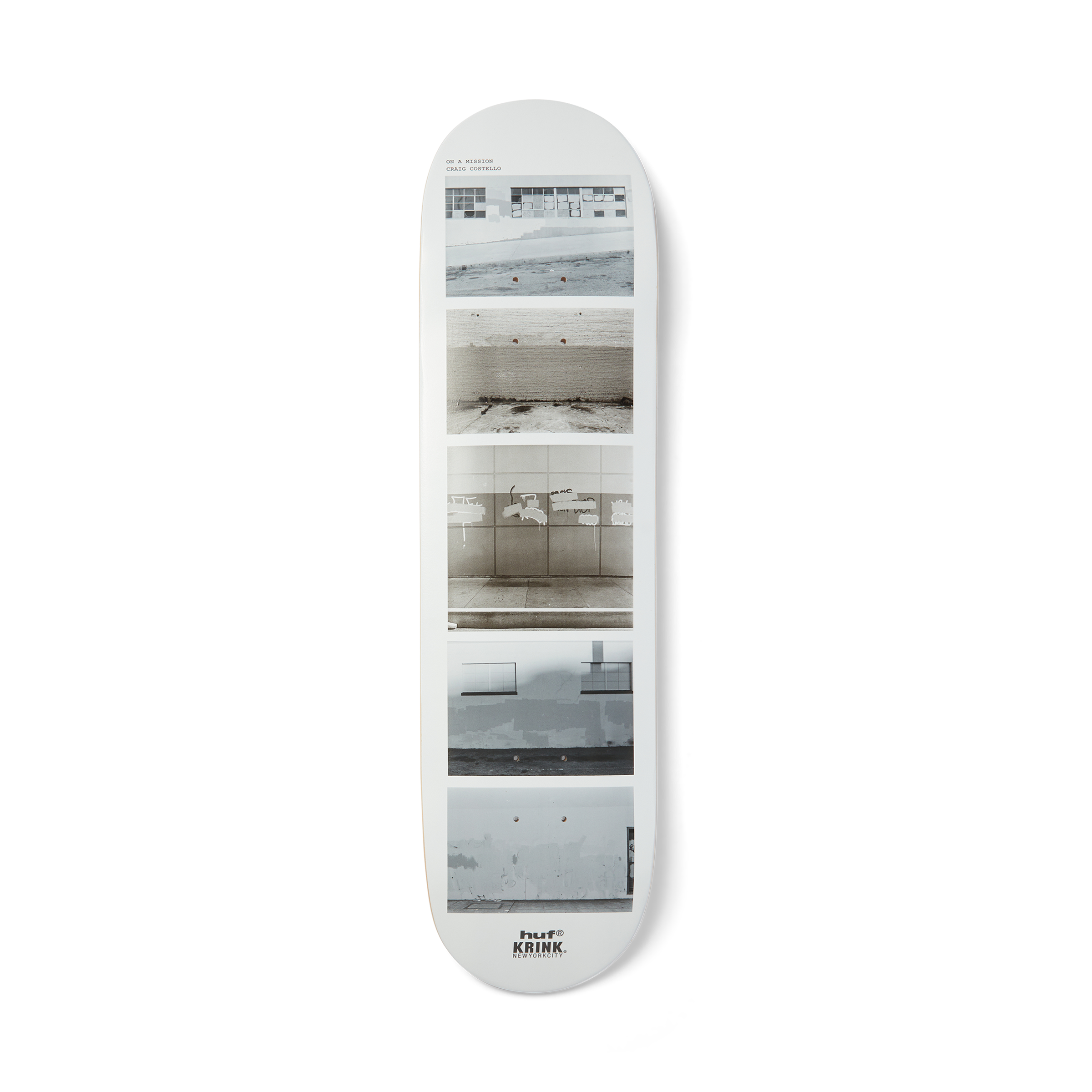 HUF x Krink Skate Deck White 8.25