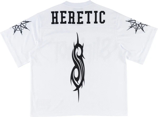 Slipknot x Welcome Skateboards Heretic Football Jersey (White)