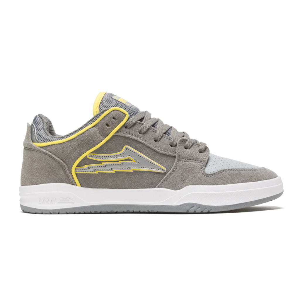Lakai Telford Low Skate Shoes - Grey Reflective