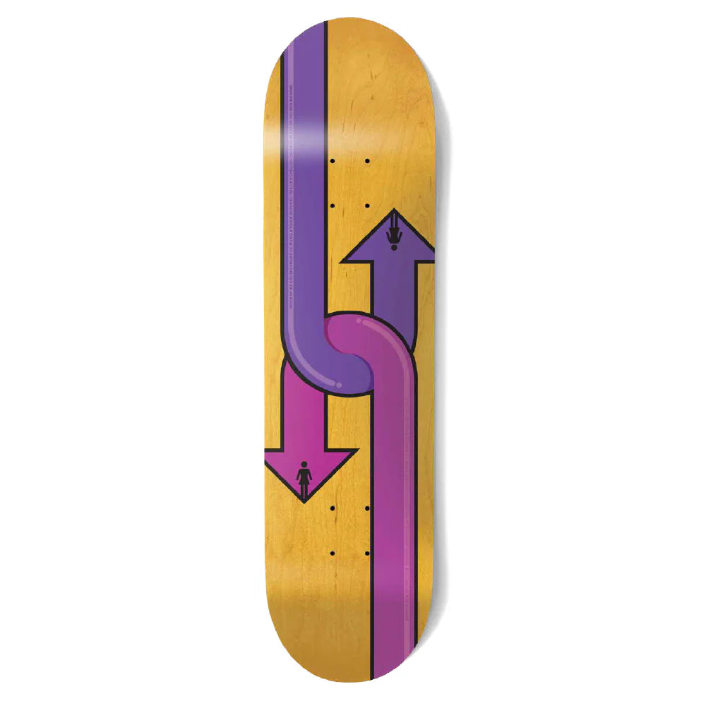 Girl Skateboard Deck Dual Directional Rick McCrank 8.5"