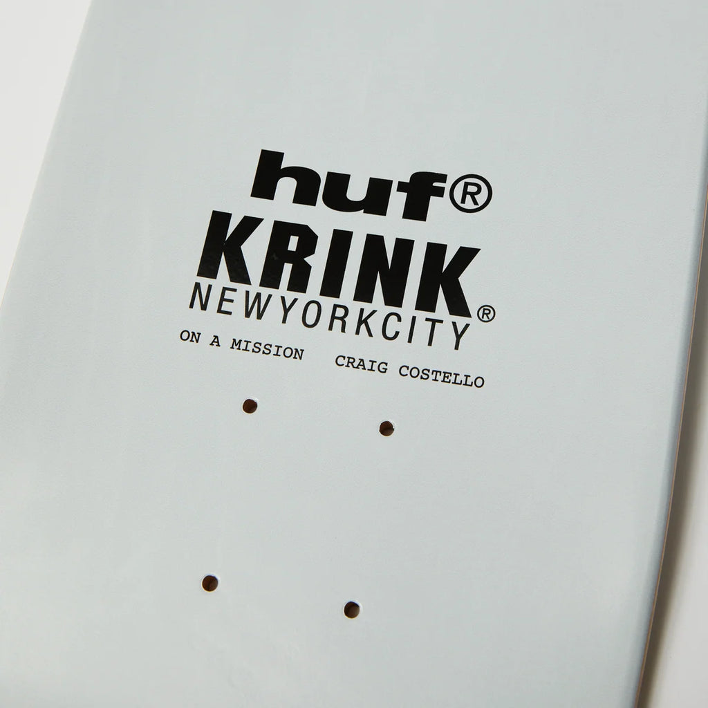 HUF x Krink Skate Deck 8.25" - White