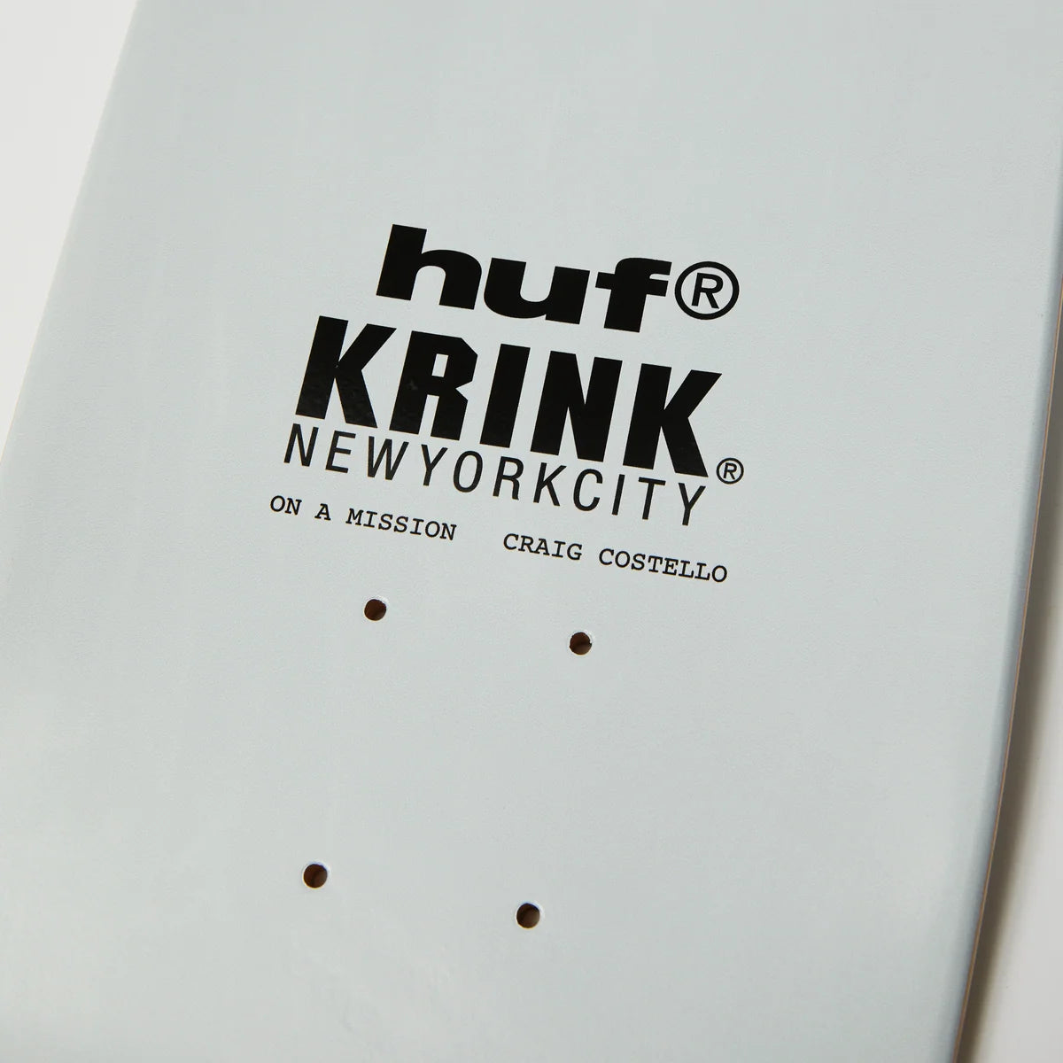 HUF x Krink Skate Deck 8.25" - White