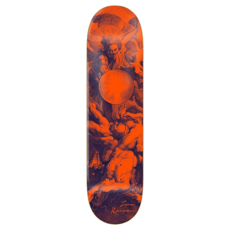 Zero Skateboard Deck Renaissance Kanaan Dern 8.25" - Orange