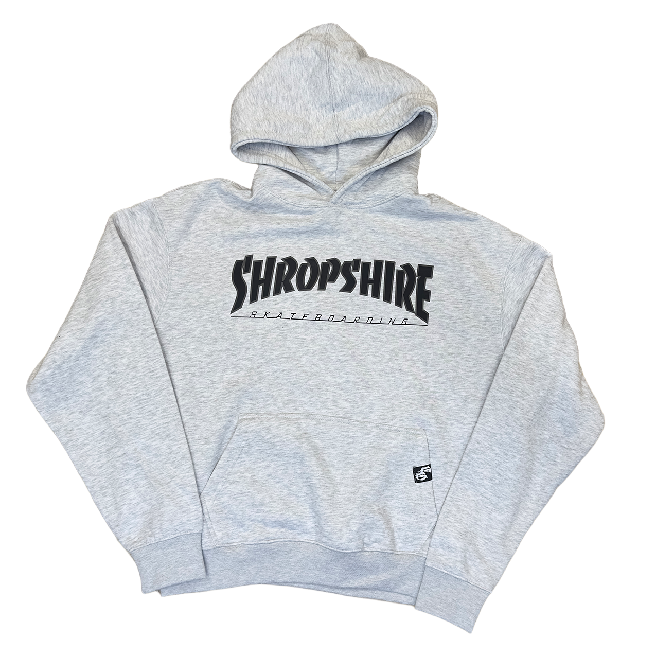 C.O.S.S Skateshire Outlined Heavy Boxy Hood - Grey