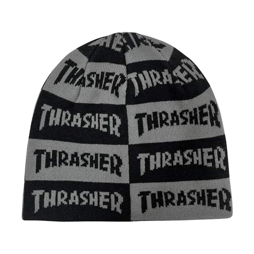 Thrasher Skully Beanie Mag Checkered
