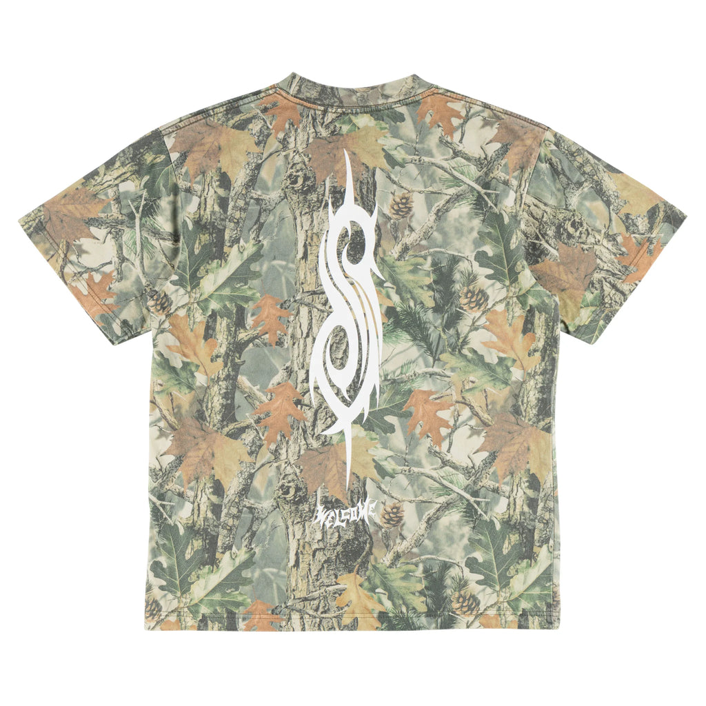 Slipknot x Welcome Oval Logo Boxy Camo Tee