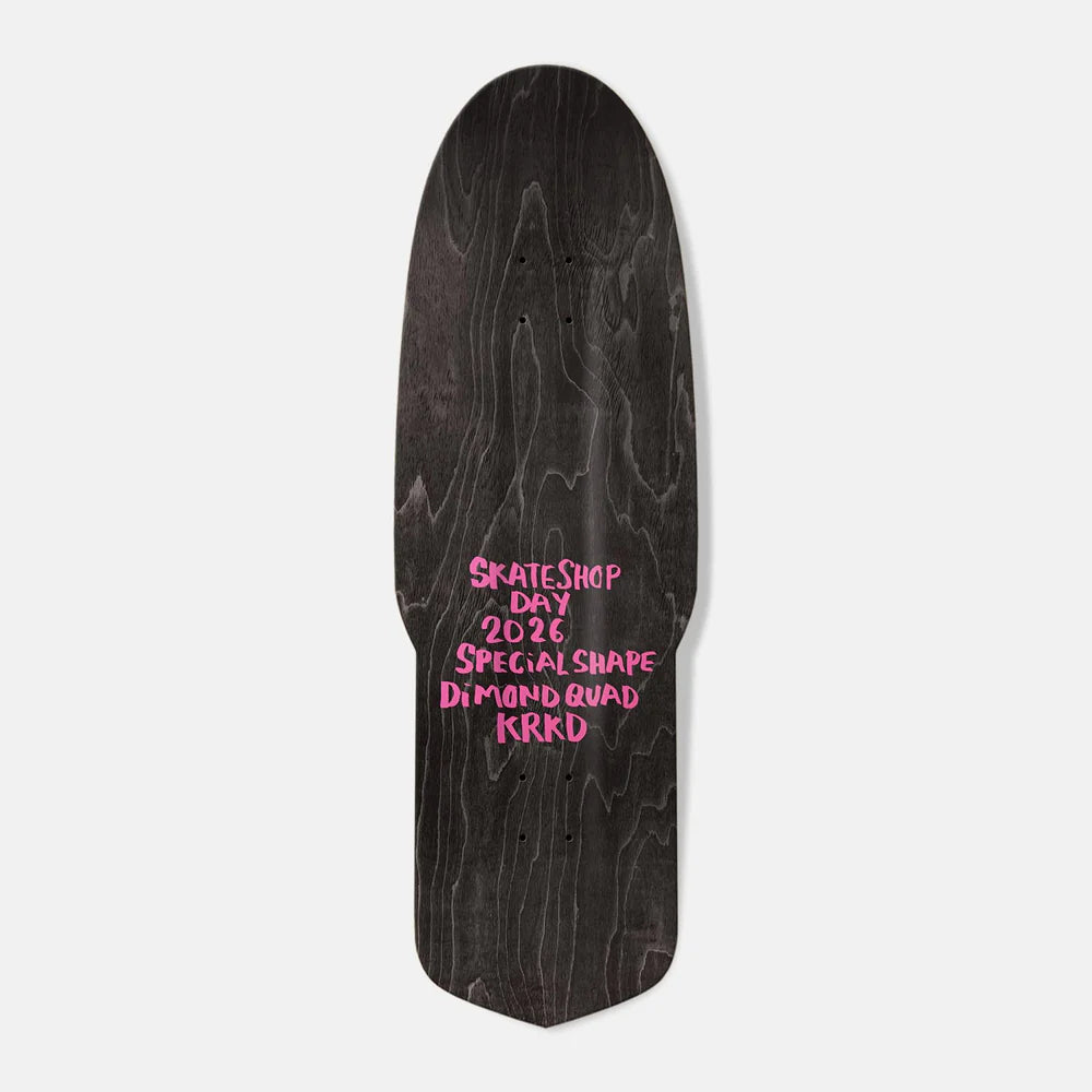 KROOKED SKATEBOARDS - 10.75" DIAMOND BEAMER DECK - SKATE SHOP DAY