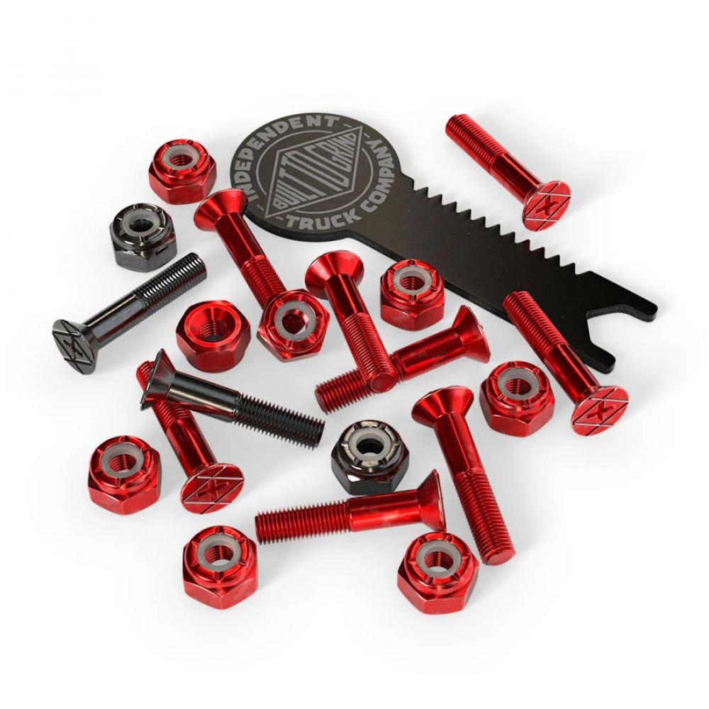 Indy Bolts Phillips w/Tool (pk 10) Red/Black 1 IN