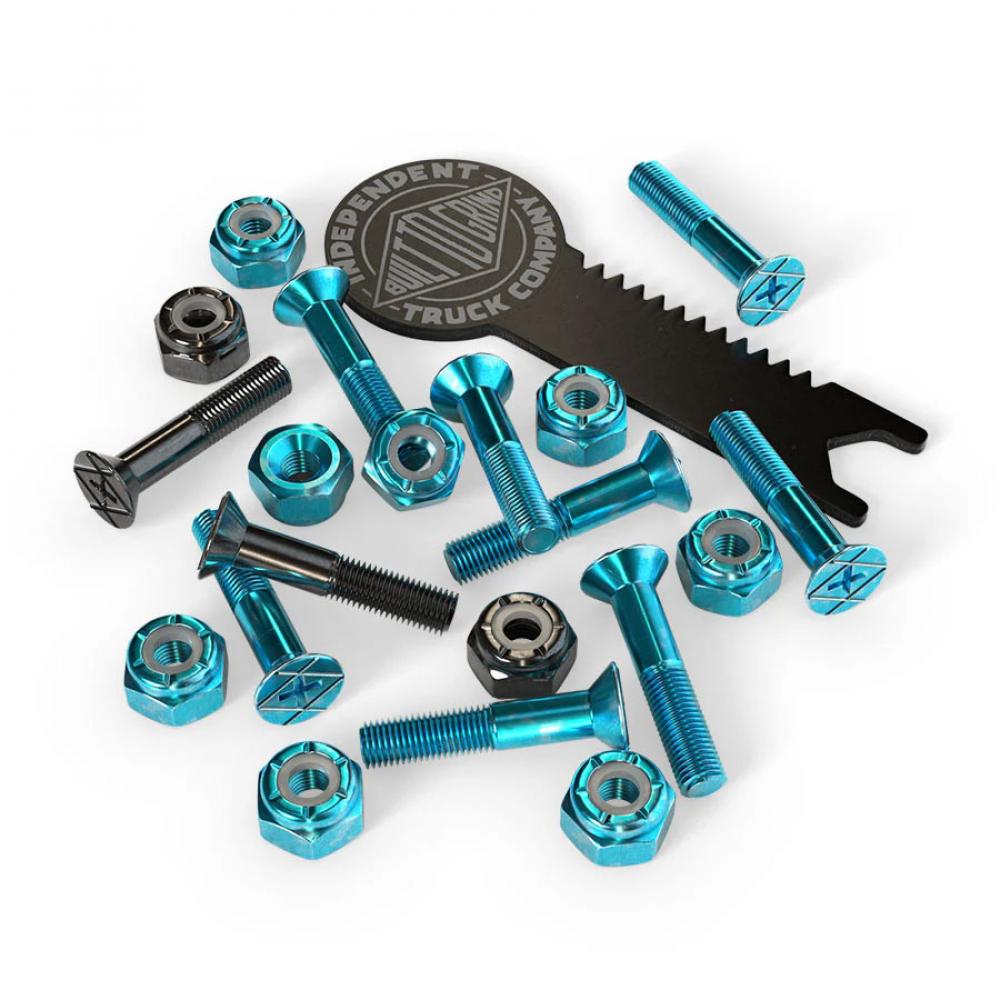 Indy Bolts Phillips w/Tool (pk 10) Blue/Black 1 IN