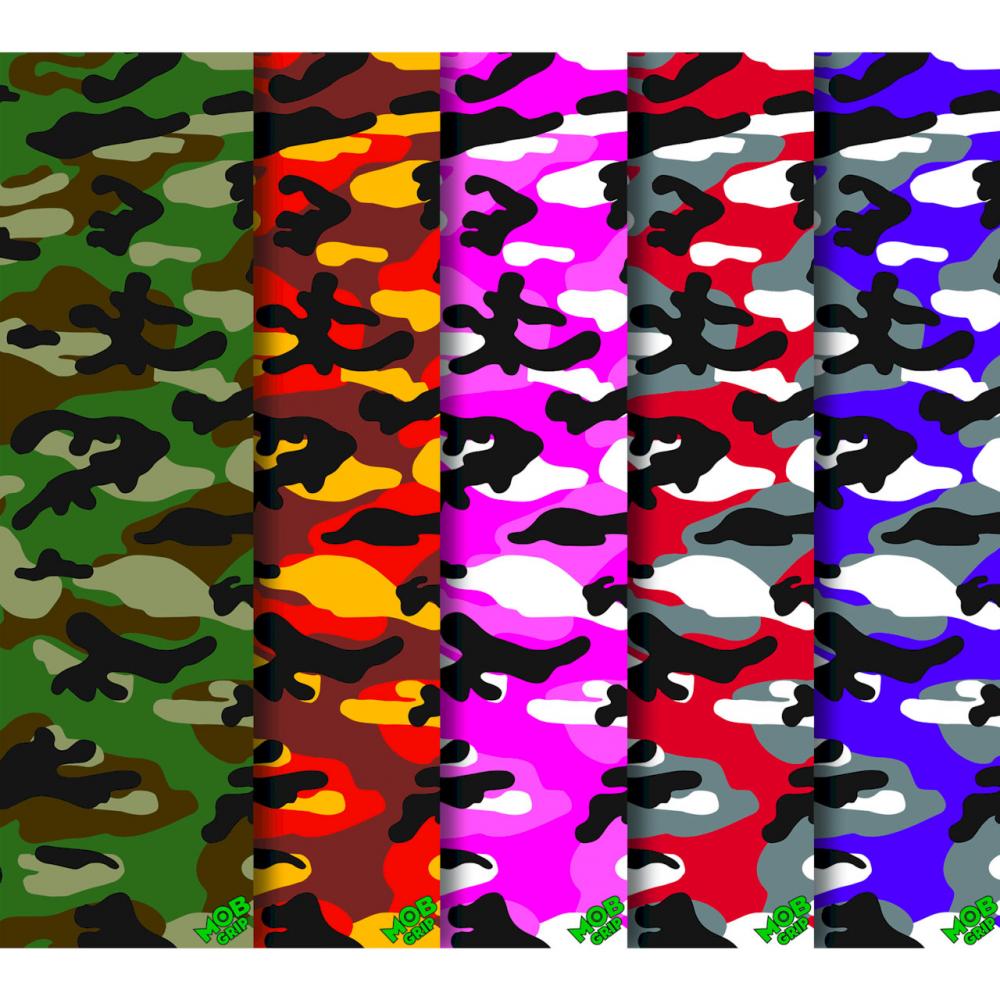 MOB Skateboard Griptape Camo Graphic Assorted 9" - Choose Your Own Colour