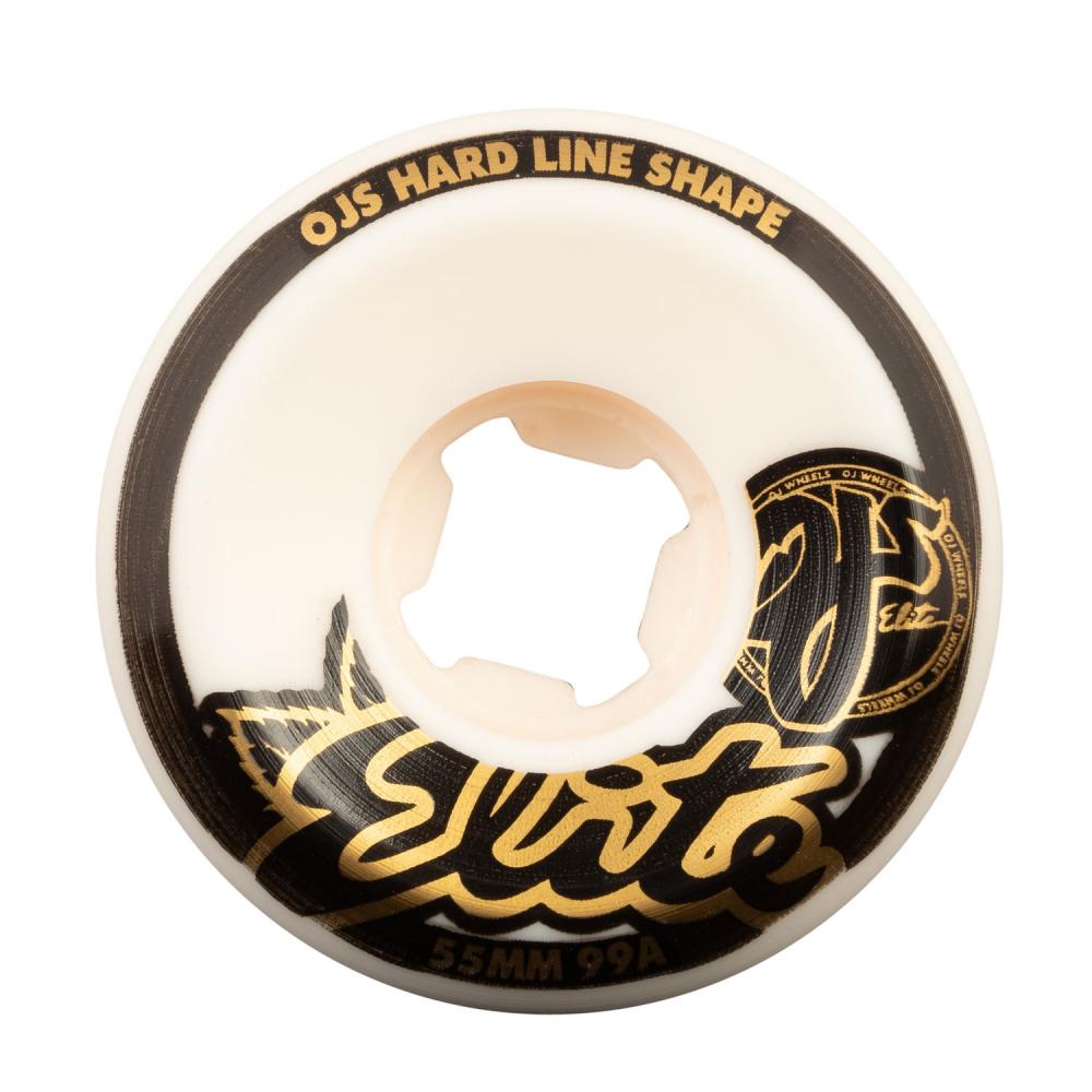 OJ Elite Wheels Elite Hard line 99a White 55 MM