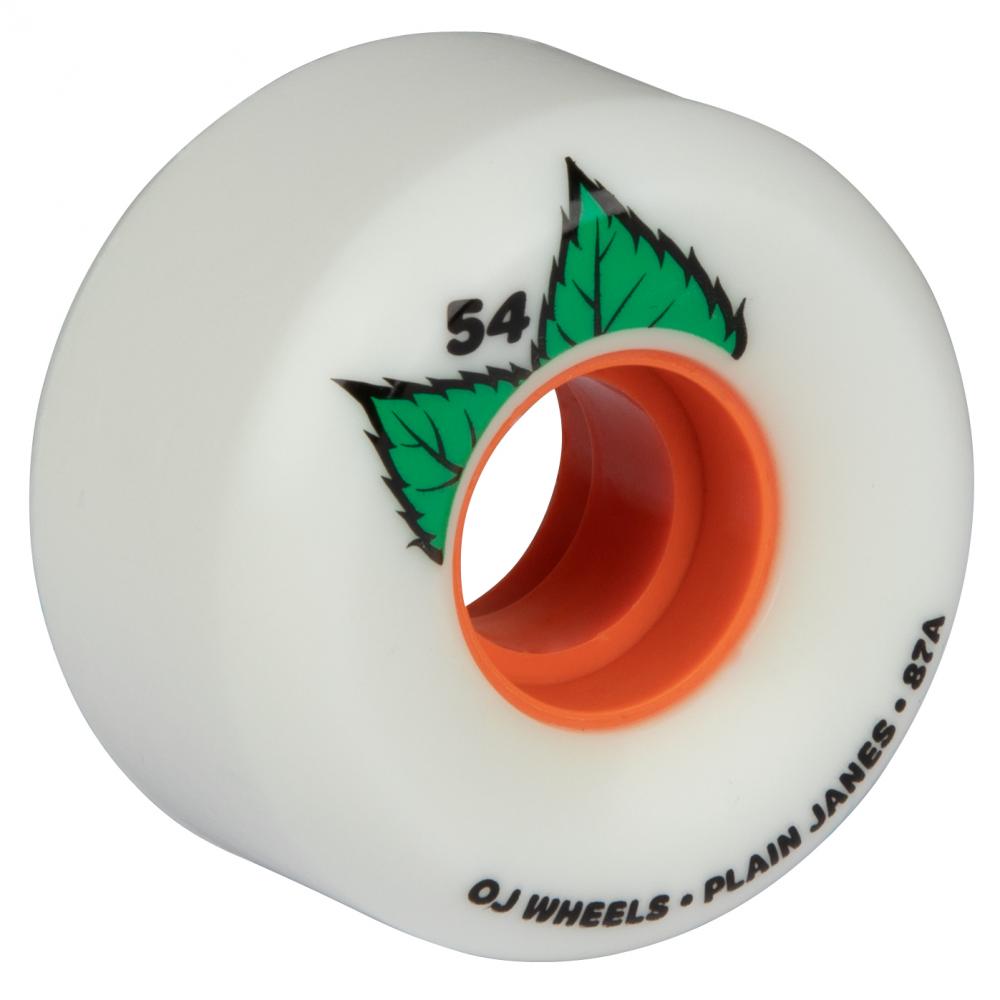 OJ Soft Wheels Plain Jane Keyframe 87a White 54 MM