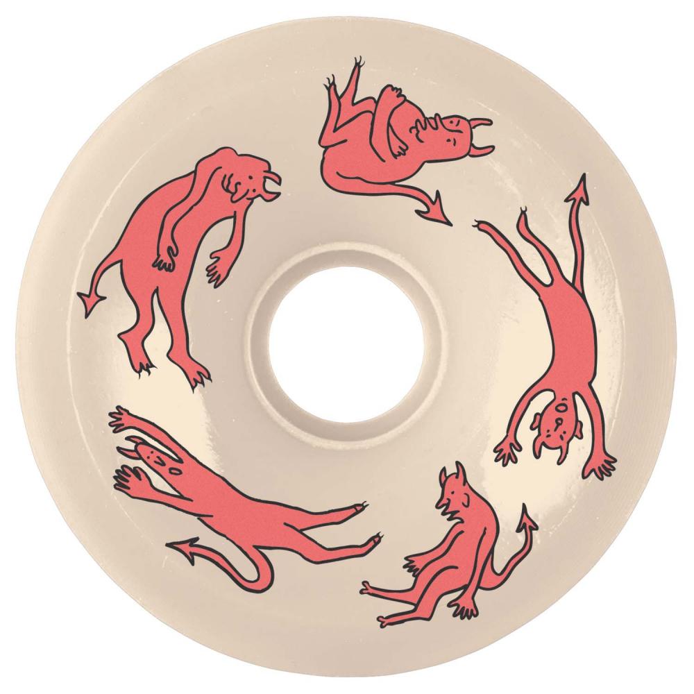 OJ Wheels Boserio Little Devil Super 99a	White 55 MM