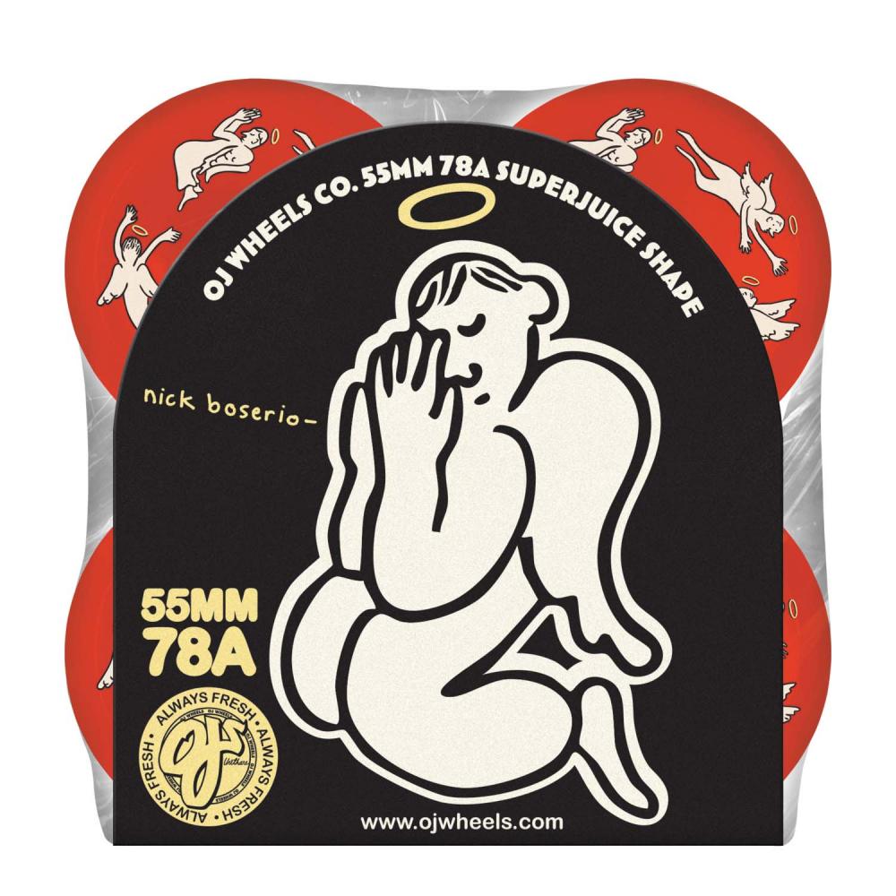 OJ Wheels Boserio Holy Angels Super 78a Red 55 MM